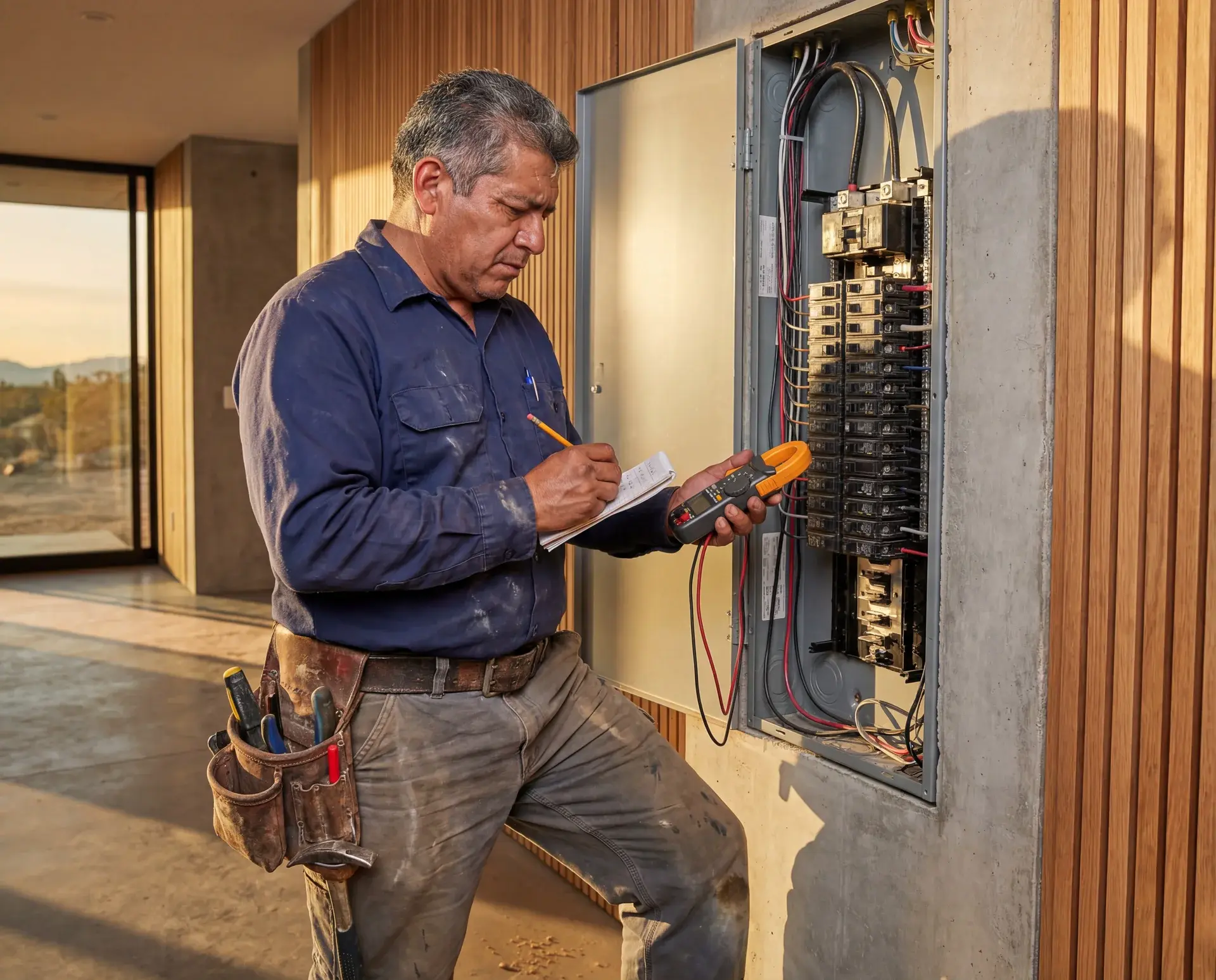 Electrician planning a panel update